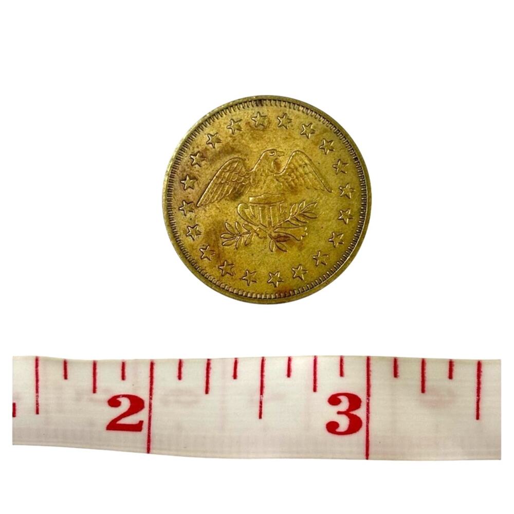 Vintage Eagle No Cash Value Token Brass Arcade Car Wash Laundry Game Coin 23mm